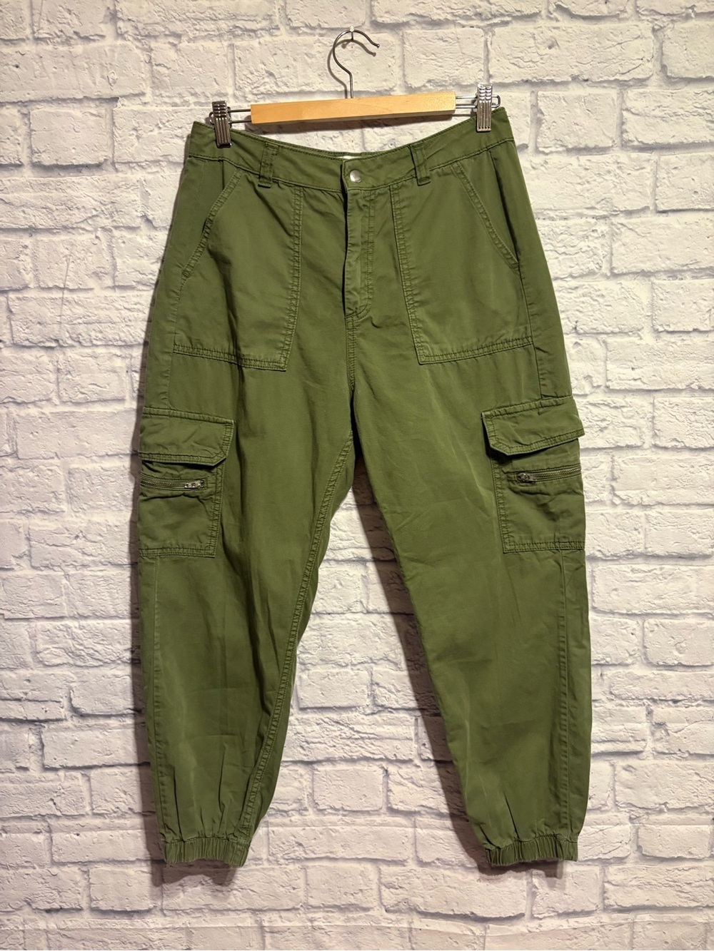 Zara Women’s Olive Cargo Utility Pants Size 4